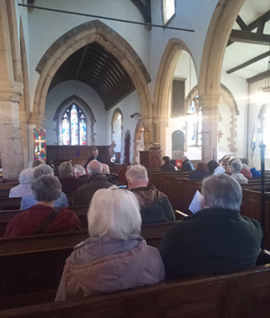 worship at St Faith's Church, Kilsby