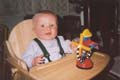 Thomas in his high chair - April 2003