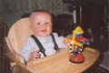 Thomas in his high chair - April 2003